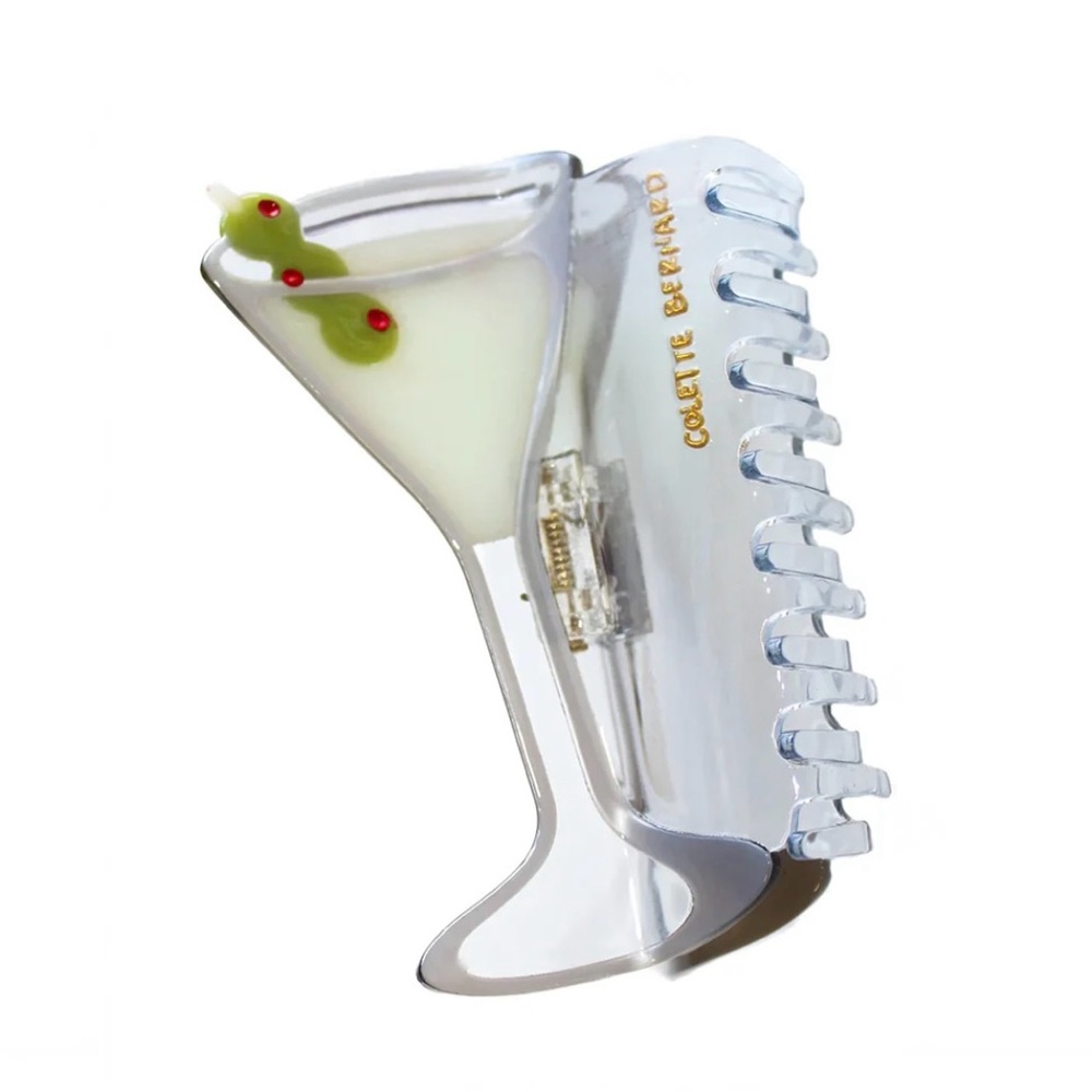 Colette Bernard Medium Size Martini Glass Hair Claw Clip